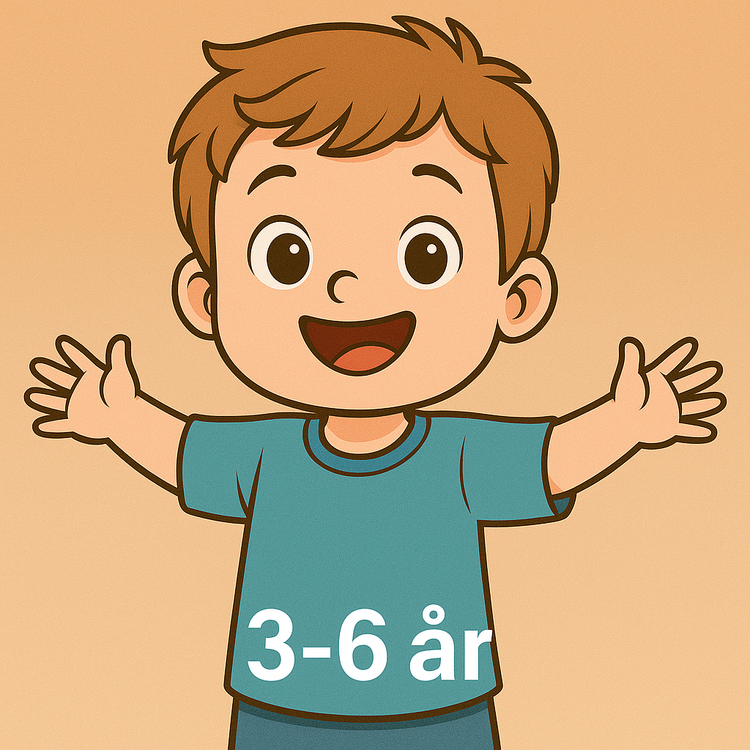 3-6 år gammal