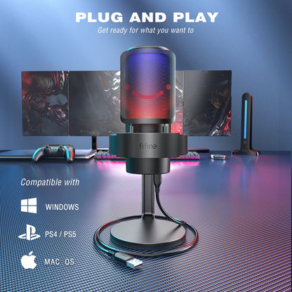 AuraMic™ – Trådlös RGB-mikrofon med professionell ljudkvalitet