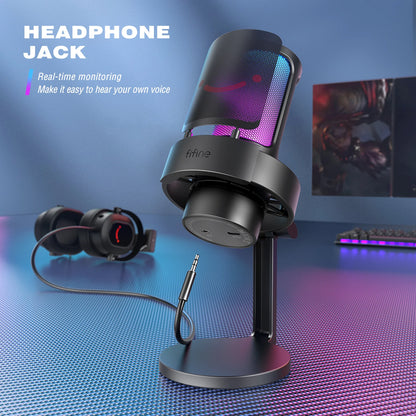 AuraMic™ – Trådlös RGB-mikrofon med professionell ljudkvalitet