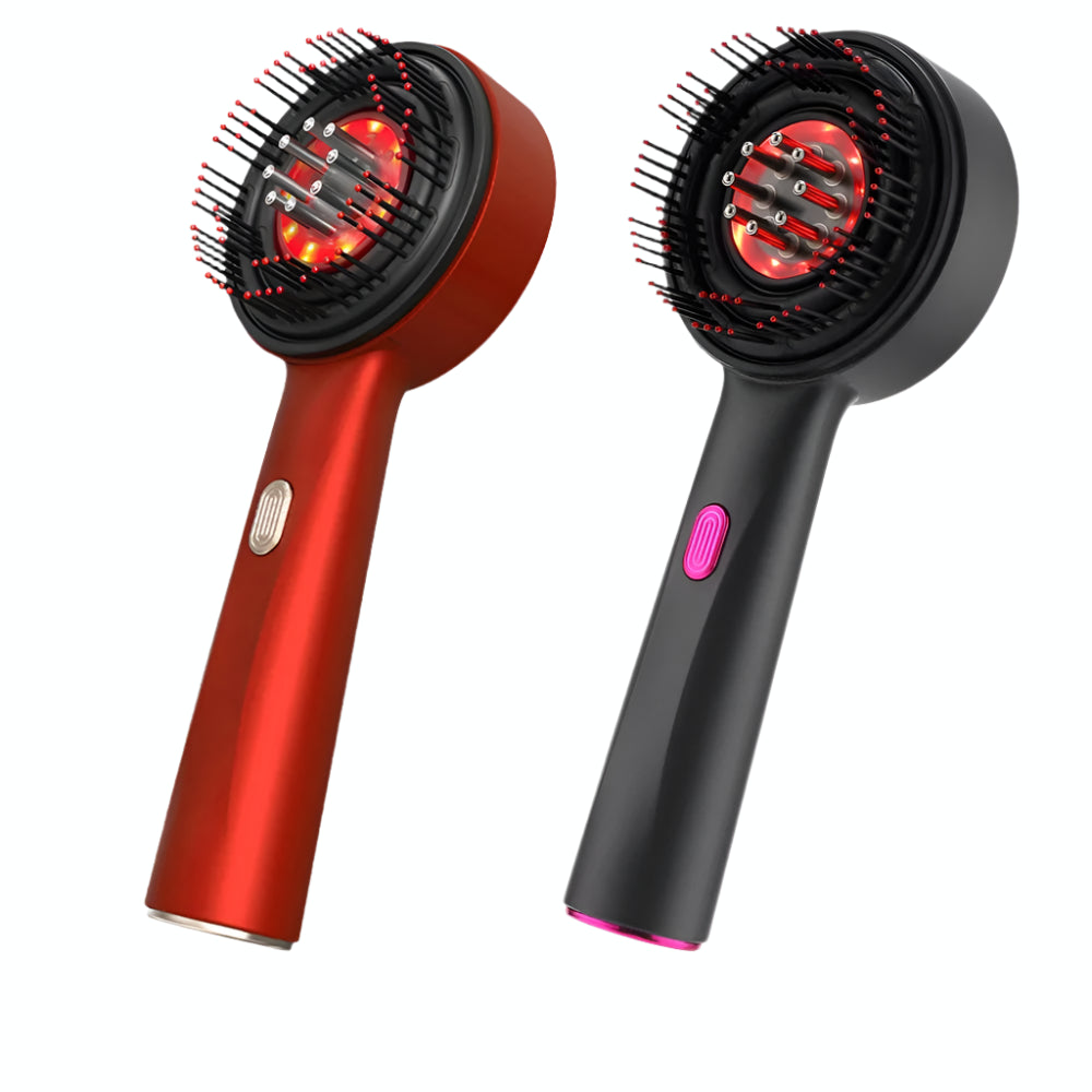 LuxeHair™ Premium Hårvårdsborste med Ljusbehandling & Massage